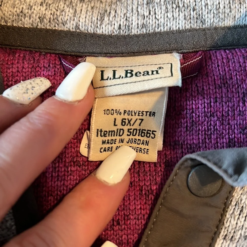 Girls LL Bean Pullover - Picture 2 of 3